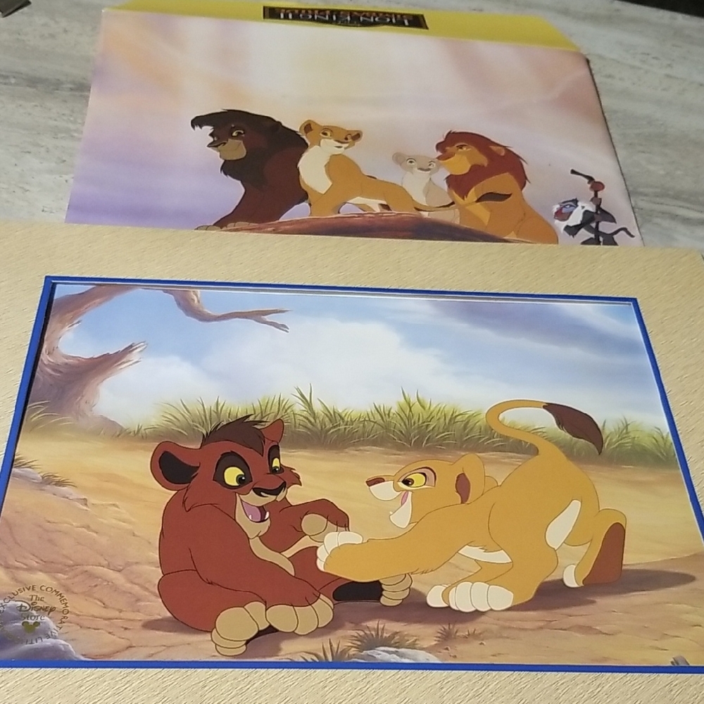 Disney store Lithograph The Lion king Simbas Pride